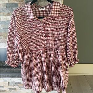 Gingham Checkered Mini Dress